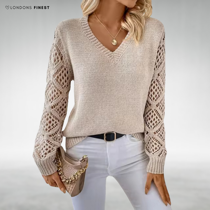 Ximena™ Knitted V-Neck Comfort Sweater