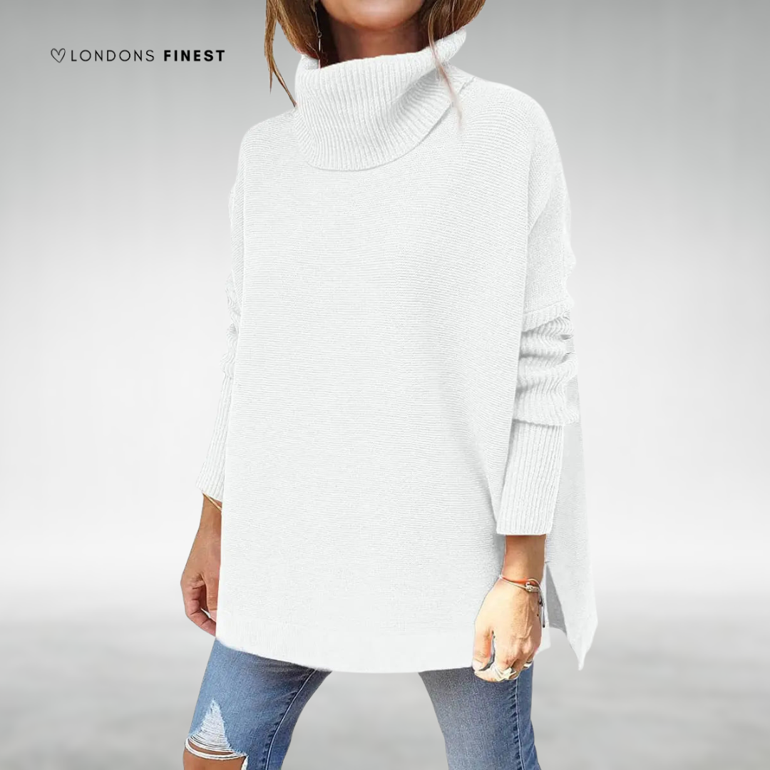 Mia™ Women's Oversized Turtleneck Sweater