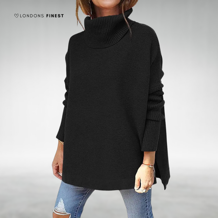 Mia™ Women's Oversized Turtleneck Sweater