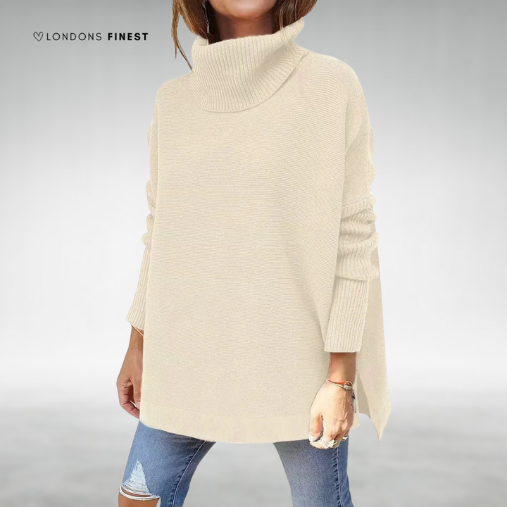 Mia™ Women's Oversized Turtleneck Sweater