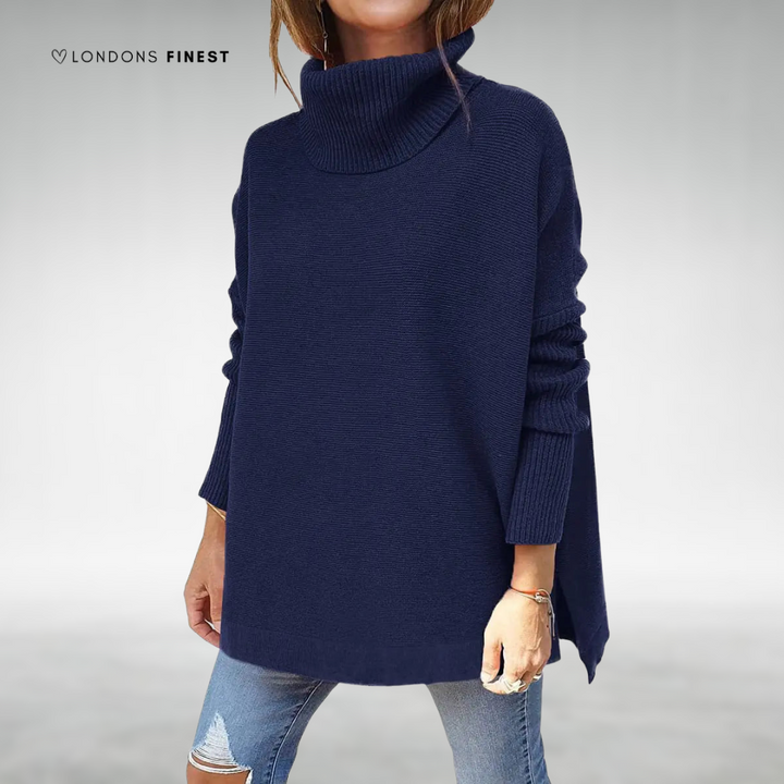 Mia™ Women's Oversized Turtleneck Sweater