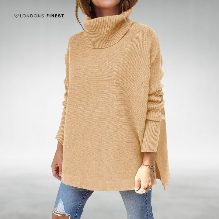 Mia™ Women's Oversized Turtleneck Sweater