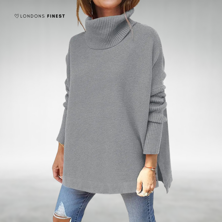 Mia™ Women's Oversized Turtleneck Sweater