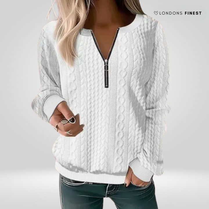 Nia™ Stylish Zipper Sweater