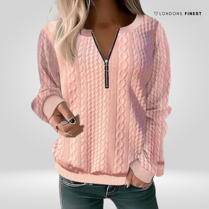 Nia™ Stylish Zipper Sweater