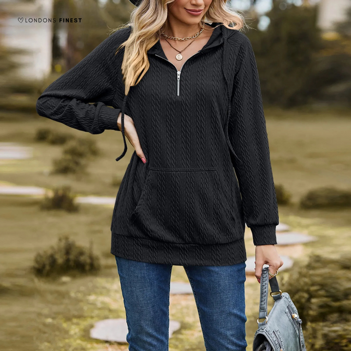 Lenora™ Comfy Half-Zip Hoodie