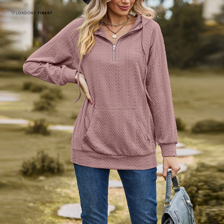 Lenora™ Comfy Half-Zip Hoodie